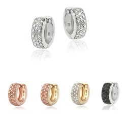 DB Designs Diamond Accent Mini-hoop Earrings