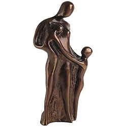 Mother and Children Aluminum Sculpture