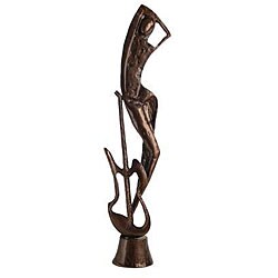 Handcrafted Guitarist Sculpture
