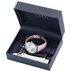 Anne Klein Women's Heart Dial Watch Gift Box
