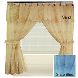 Tribute Lace Double Swag Shower Curtain | Overstock.com Shopping 