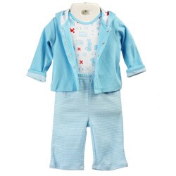 Small Paul by Paul Frank Infant Boy's 3-piece Hoodie Set