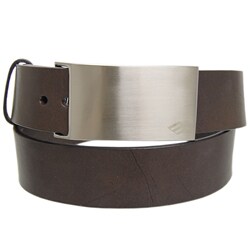 Joseph Abboud Men's Dark Brown Leather Belt