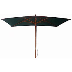 Garden Odyssey 10-foot Wood Pole Green Umbrella