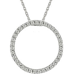 10k Gold 1/8ct Diamond Circle of Life Necklace
