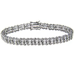 Sterling Silver 1/2ct TDW Diamond Tennis Bracelet (J-K, I3)