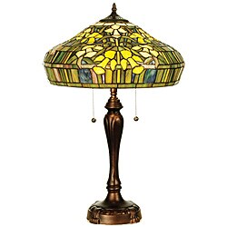 Tiffany-style Dogwood Table Lamp
