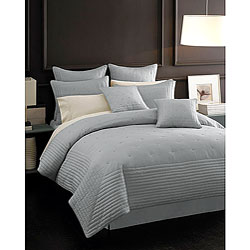Croscill Faith Blue Luxury 4-piece Duvet Cover Set