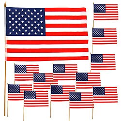 USA 12x18-inch Nylon Flags (Set of 96)