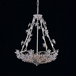 Antique White 8-light Chandelier