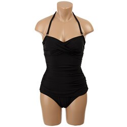 Alicia Simone Women's Black One-piece Swimsuit