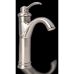 Koen Star Brushed Nickel Tall Single Bathroom Faucet