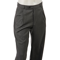 Palm Beach Men's Washable Grey Pleated Trousers