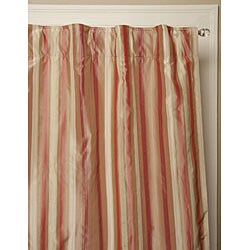 Hudson Silk Taffeta Stripes Lined Window Panel (India)