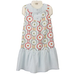 FINAL SALE Laura Ashley Girl's Gingham Floral Dress