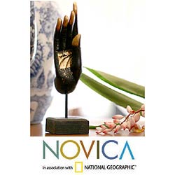 Wood 'Way of Enlightenment' Statuette (Thailand)