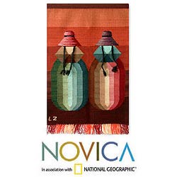 Wool 'Cholitas with Braids' Tapestry (Peru)