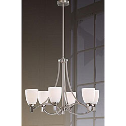 Satin Nickel 6-light Chandelier