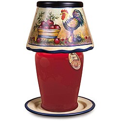 Rooster Harvest Small Ceramic Candle Warmer Lamp