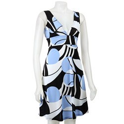 Nicewear Women's Stretch Knit V-neck Dress