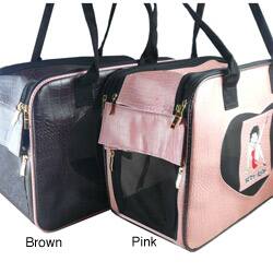 Betty Boop Crocodile-pattern Collapsible Pet Carrier