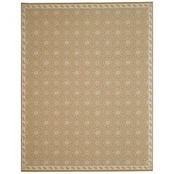 Martha Stewart Pinwheel Oat Wool Rug (7'9 x 9'5)