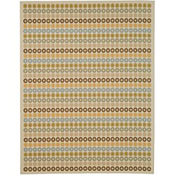 Martha Stewart Sunstripe Linen-colored Wool Rug (9'1 x 10'1)