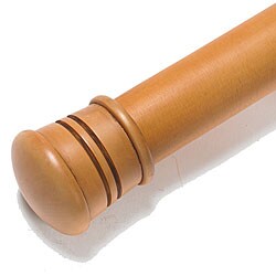 Cassidy West 4-foot Smooth Wood Curtain Rod Set