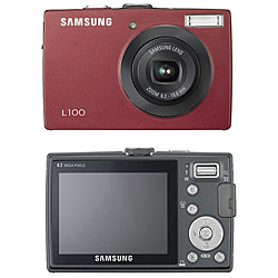 Samsung Digimax L100 8.2 MP Red Digital Camera (Refurbished)