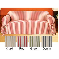 Nantucket Round Arm Loveseat Slipcover