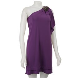 Vera Wang Lavender Label Women's One-shoulder Dress
