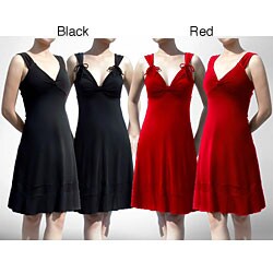 Evanese Women's Front-back Switchable Mini Dress