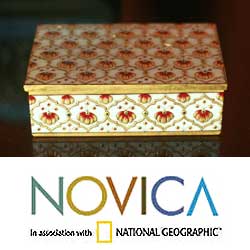 Marble 'Taj Mahal Secrets' Jewelry Box (India)