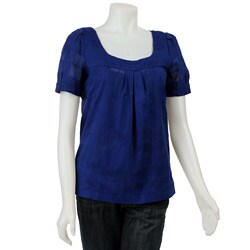 Calvin Klein Women's Square-neck Trapeze Blouse