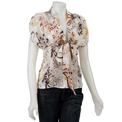 Essentials by A.B.S Women's Short-sleeve 'Lisa' Top