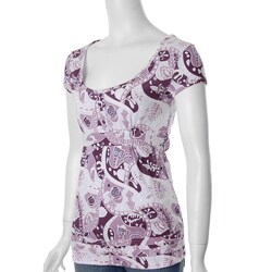 Everyday Brand Junior's High-waist Floral Top