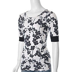 Everyday Brand Junior's Jewel Neck Knit Top