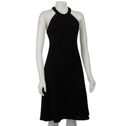 Jones New York Women's Beaded Crepe Dress