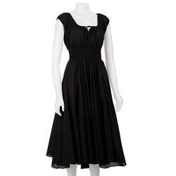 Grace Elements Women's Black Cap Sleeve Dress