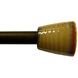 Cassidy West 22 to 44-inch Rubbed Bronze Curtain Rod Set