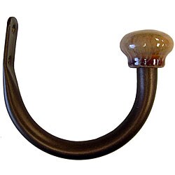 Bronze/ Cappuccino Ceramic Drapery Tiebacks (Set of 2)