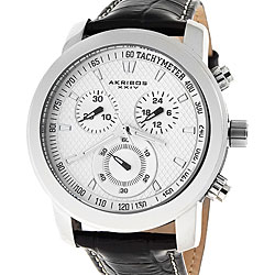 Akribos XXIV Coronis Men's Chronograph Quartz Strap Watch