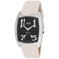 Burgi Women's 'Heart O' Diamonds' Quartz Diamond Watch