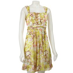 FINAL SALE Teeze Me Junior's Printed Chiffon Dress
