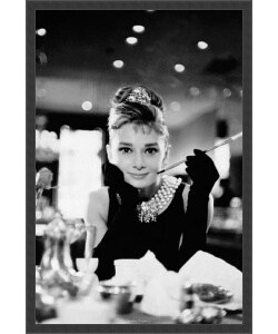 'Audrey Hepburn - Breakfast at Tiffany's' Framed Textured Art