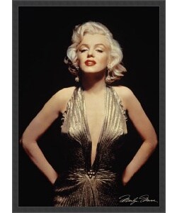'Marilyn Monroe (Gold)' Framed Textured Art