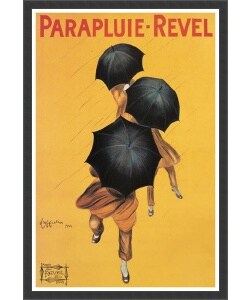 Leonetto Cappiello 'Parapluie Revel' Framed Textured Art