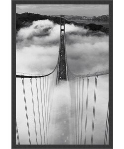 'Misty Morning' Framed Texture-glazed Poster