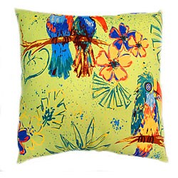 Tropical Toucan Yellow 24-inch Floor Pillow
