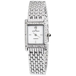 Anne Klein Women's Square Silvertone Watch